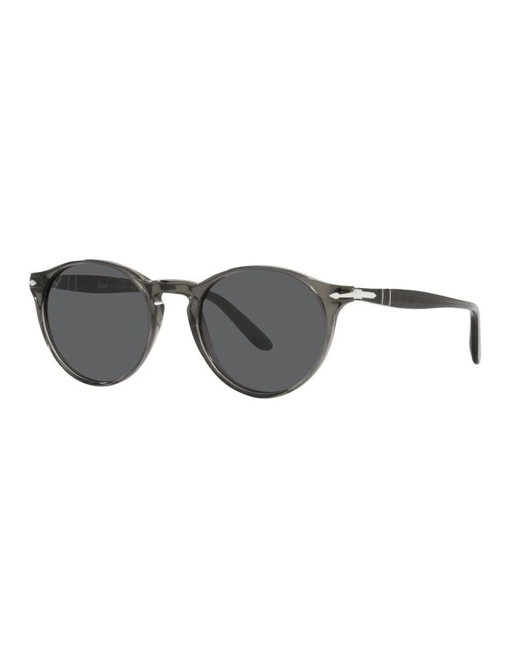 0PO3092SM Sunglasses In Dark Transparent Grey