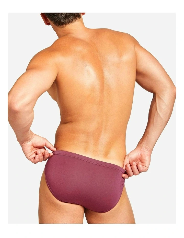 Body Bamboo Bikini Brief in Burgundy