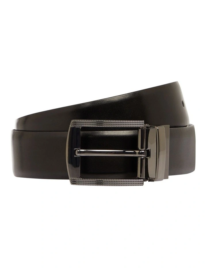 Kirton Reversible Prong Belt in Black