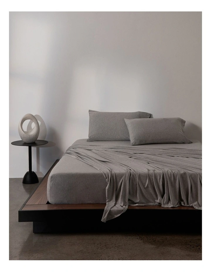 Modern Cotton Harrison Sheeting in Grey