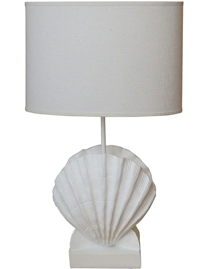 Scallop Lamp 26x26x52cm in White