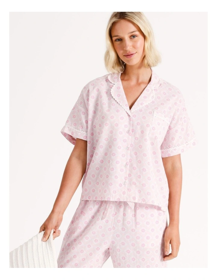 Organic Cotton Top in Italian Tile