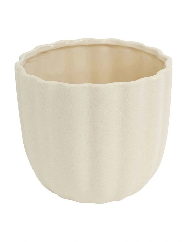 Kimba Planter 18x16cm in Antique White