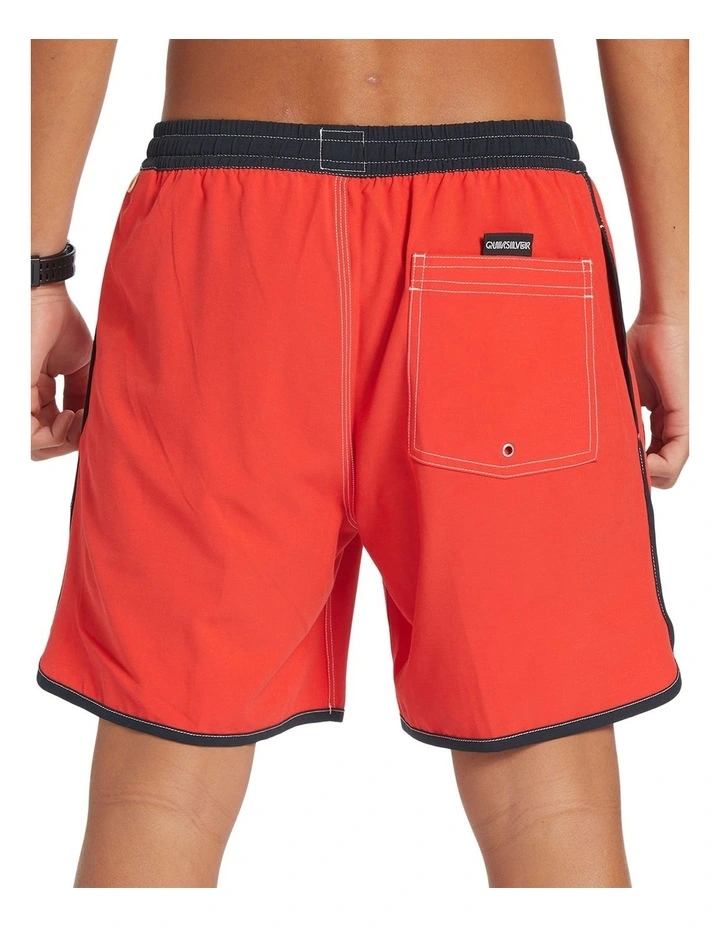 Original Scallop 17" Volleys Shorts in High Risk Red