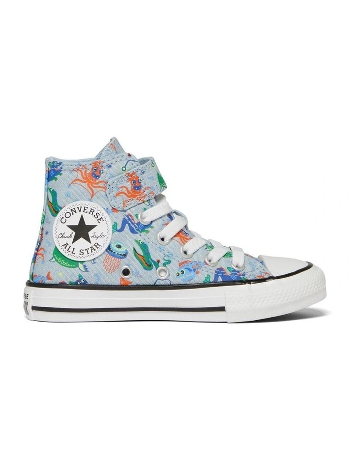 Chuck Taylor All Star 1V High Summer Subs Youth Sneakers in Light Blue