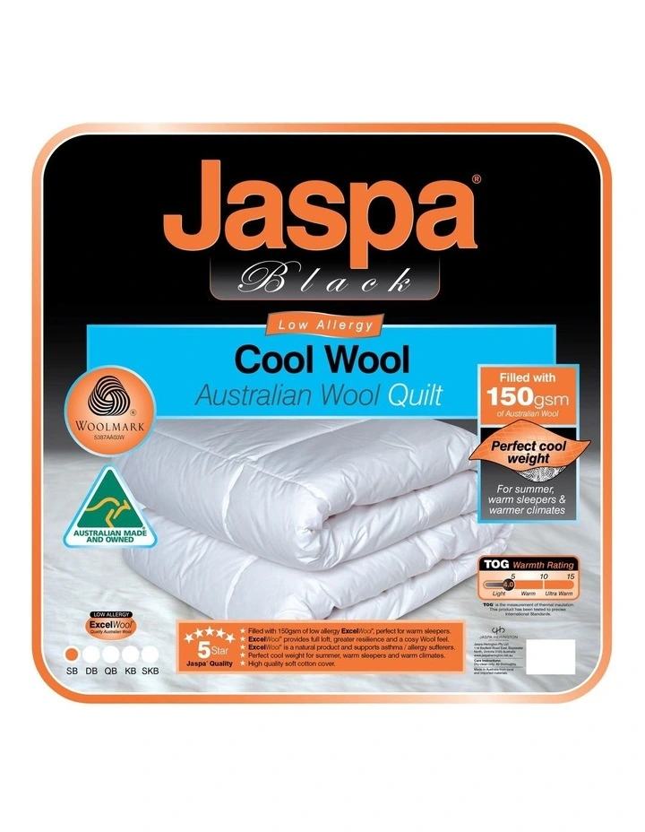 Cool Wool Quilt White