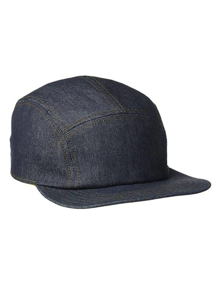 Denim Snapback Hat Jeans Baseball Trucker Cap in Navy