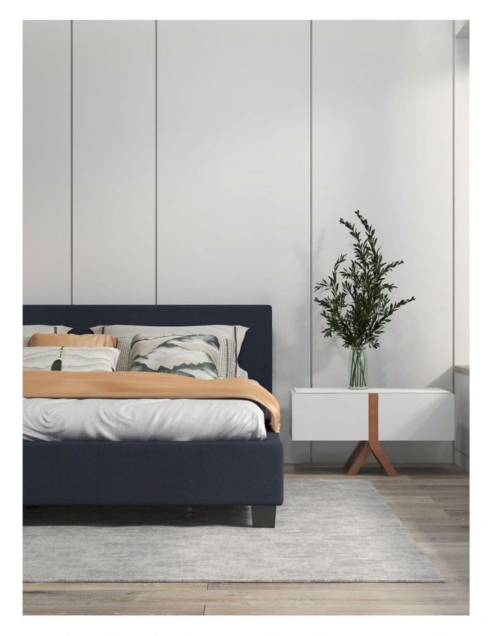 Milano Sienna Luxury Bed with Headboard (Model 2) in Charcoal