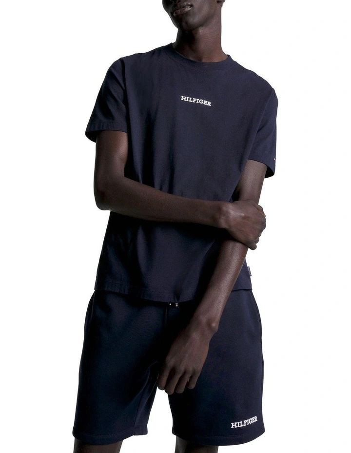 Hilfiger Monotype Logo T-Shirt in Blue