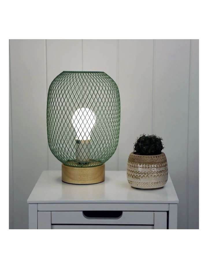 Tilda Mesh Table Lamp Green