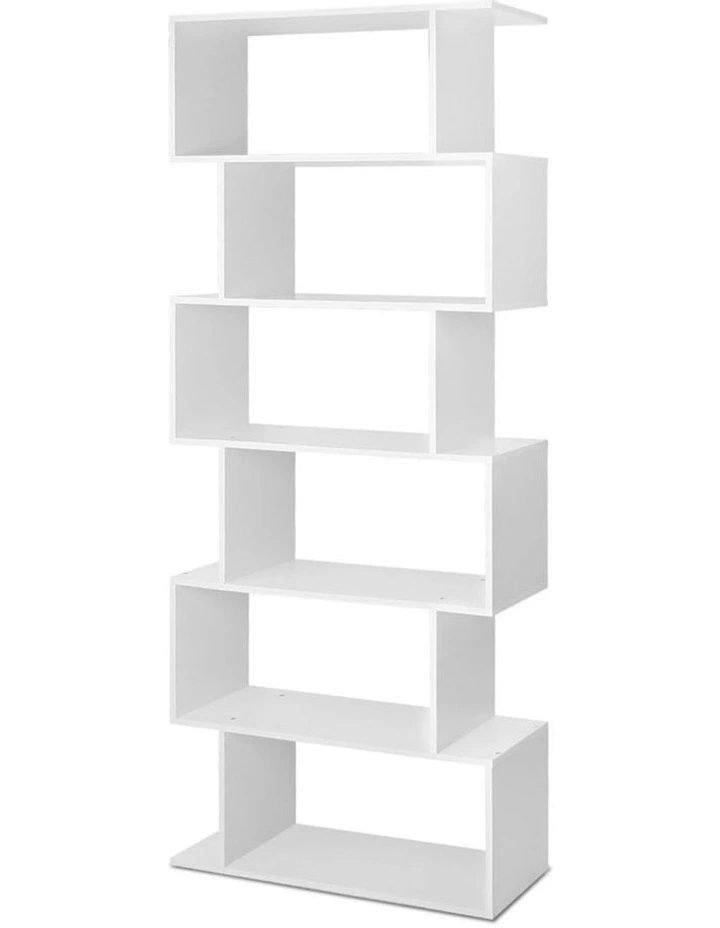 6 Tiers Bookshelf in White