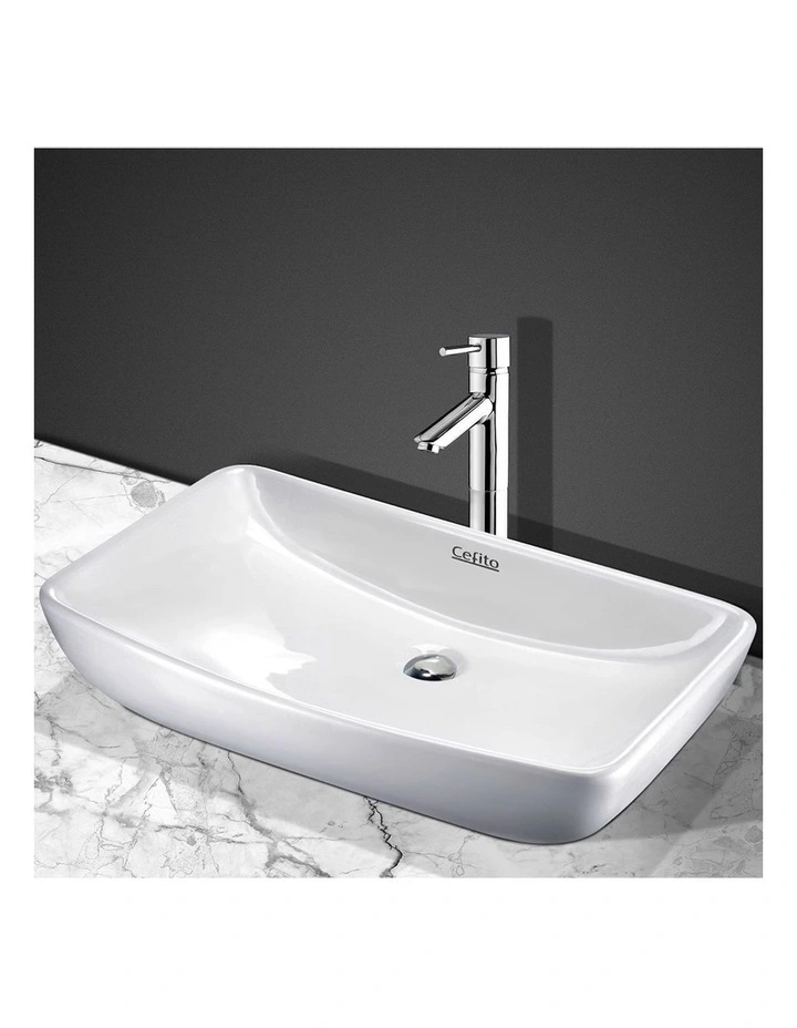 Ceramic Bathroom Basin in White
