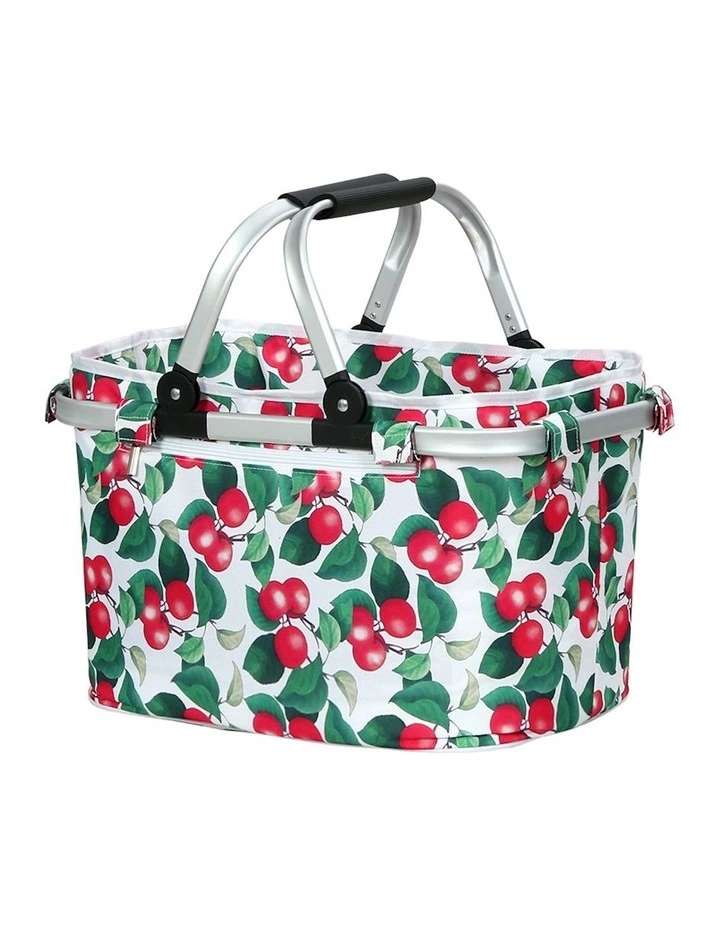 Alfresco Folding Picnic Basket Set in Multi