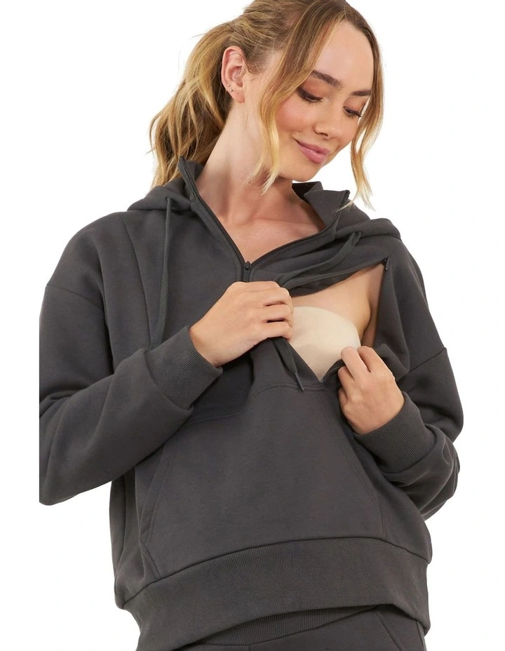 Nicky Nursing Hoodie in Slate