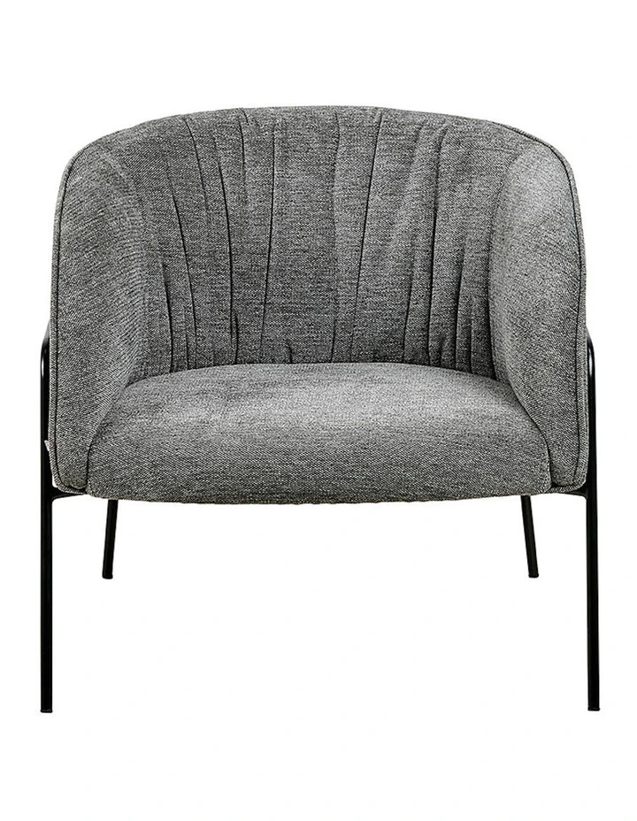 Milani Lounge Chair in Anthracite