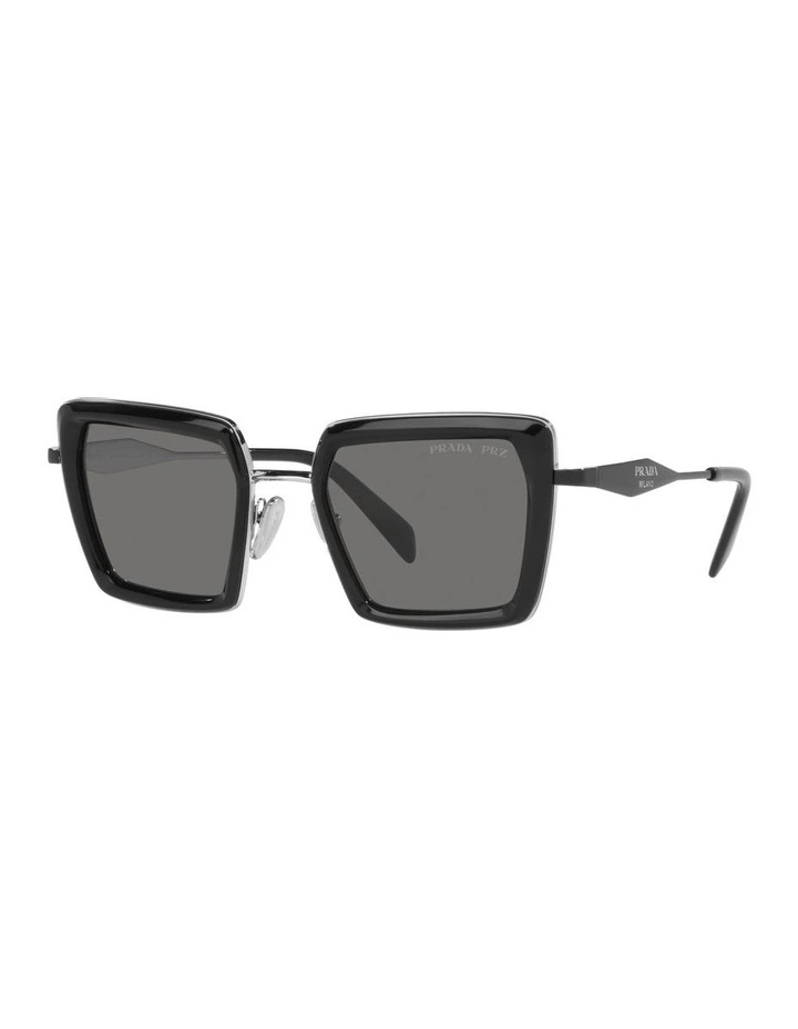 0PR 55ZS Polarised Sunglasses in Black