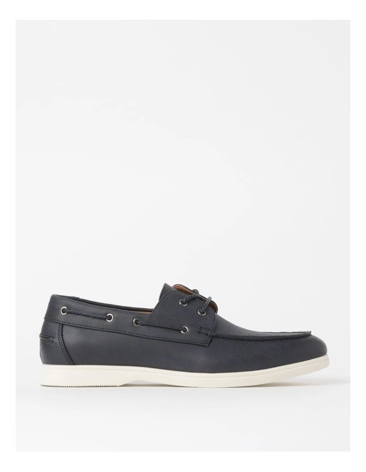 Bram Boat Shoe in Navy