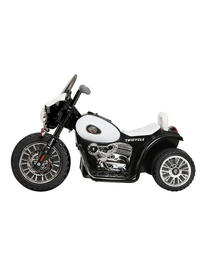 Harley-inspired kids ride on motorbikes 6V in Black/White