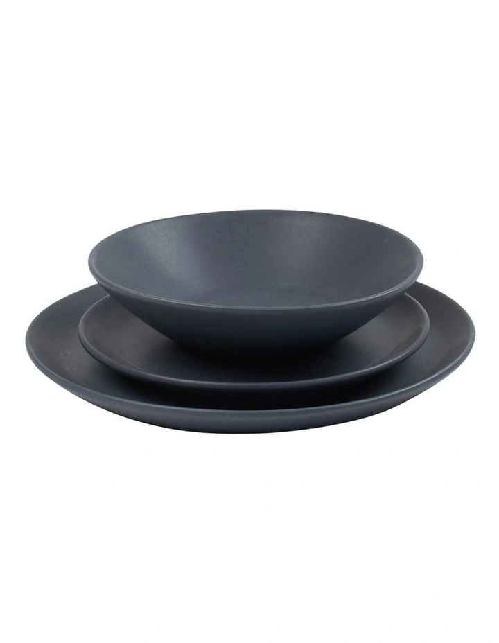 Frame Dinner Set 12 Pieces in Navy