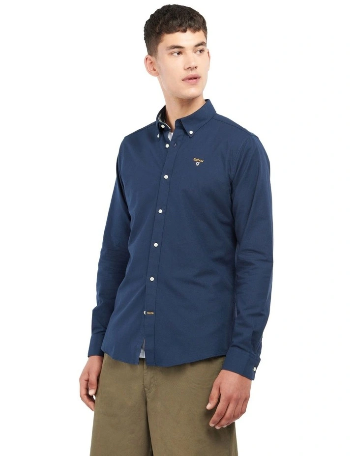 Camford Tailored Long Sleeve Shirt in Navy