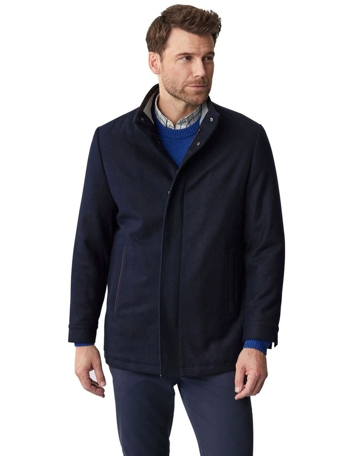 Clifton Car Coat in Navy