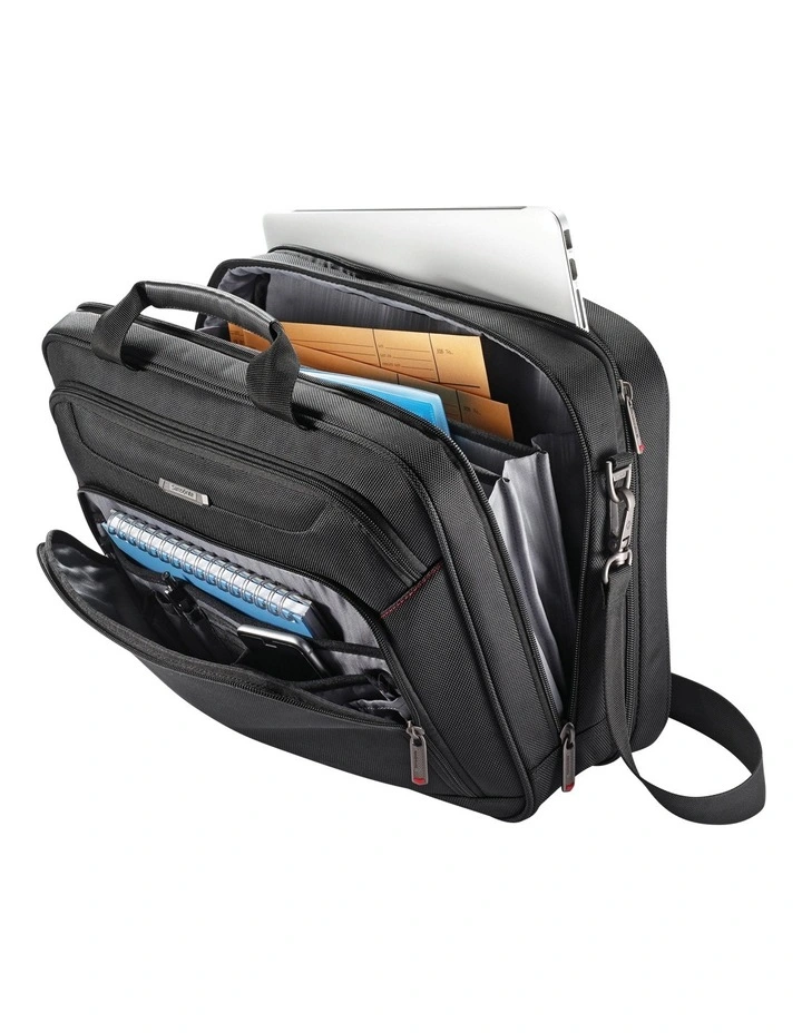 Xenon 3.0 Two Gusset Briefcase in Black