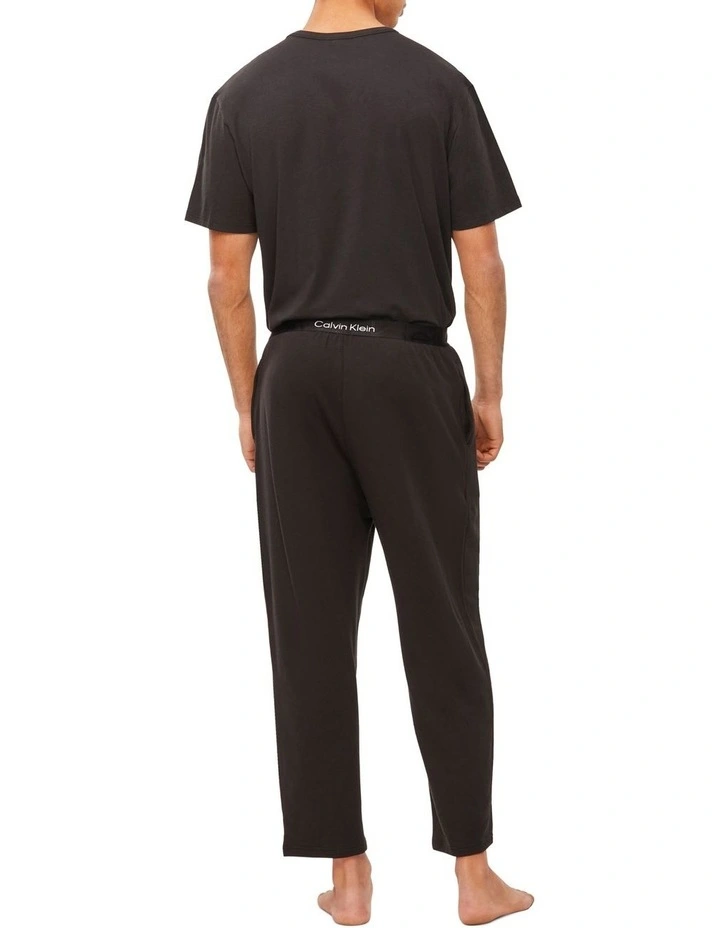 Embossed Icon Lounge Pant in Black