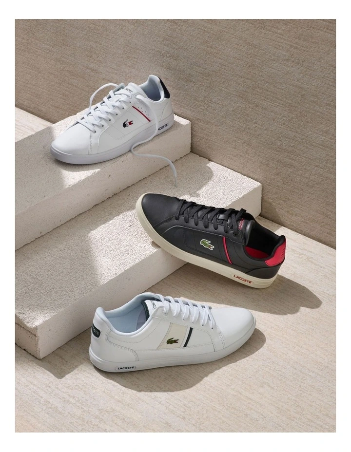 Europa Pro Leather Sneaker in White/Navy