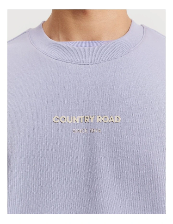 Modern Logo Sweat in Lavender