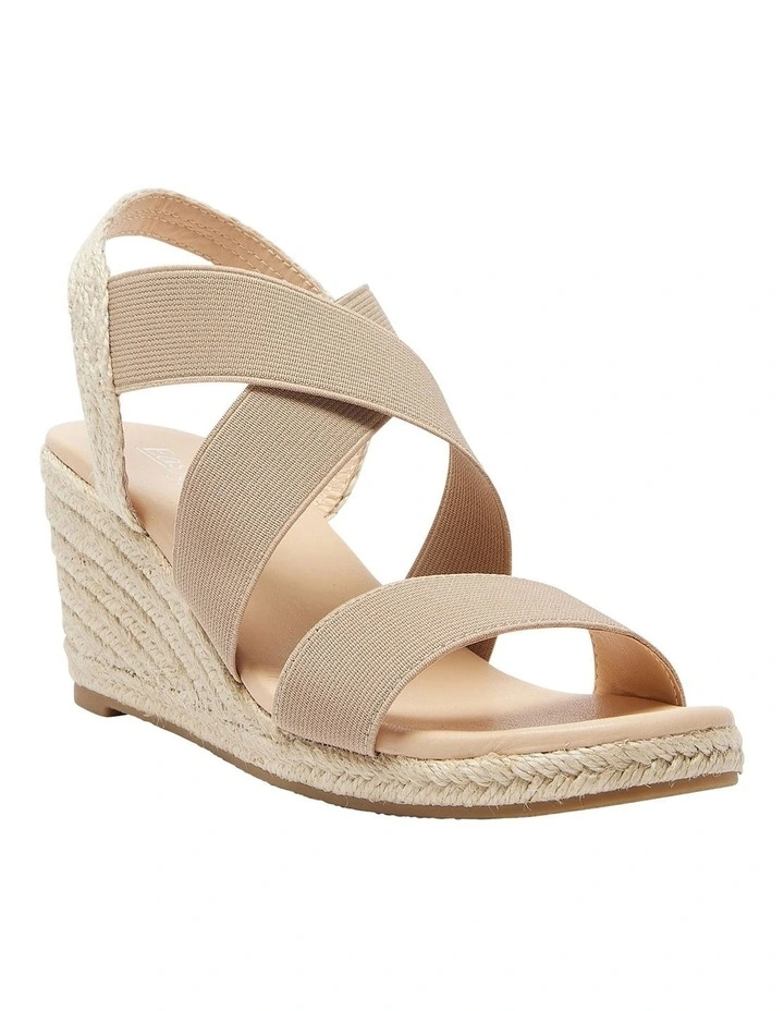 Selina Sandals in Natural Elastic