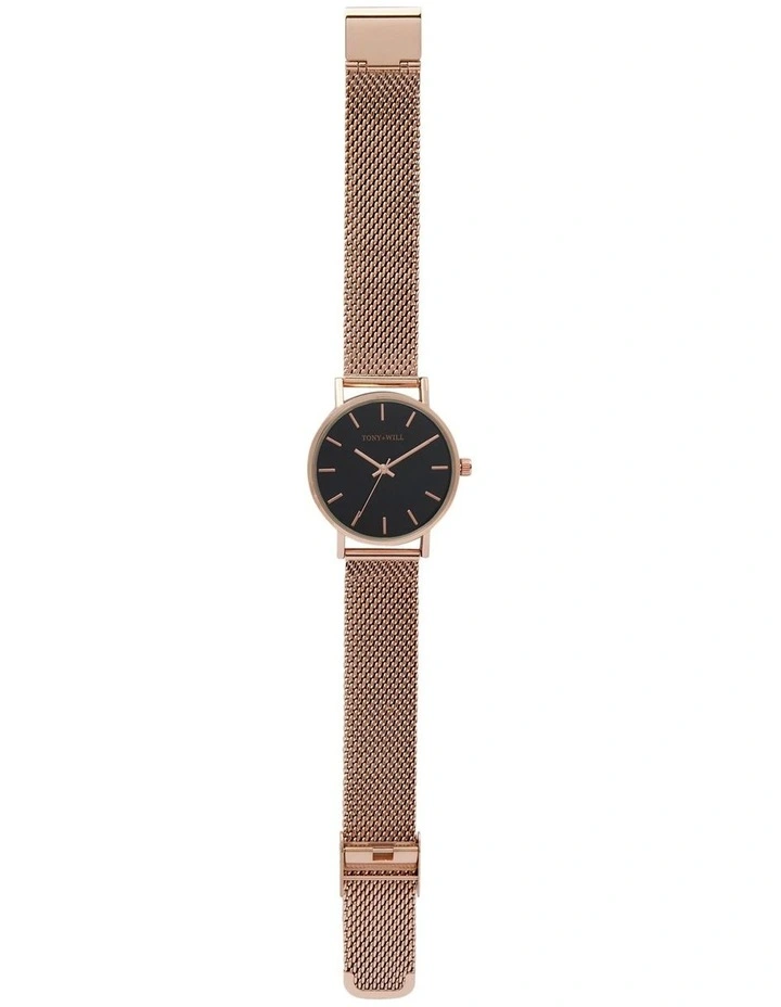 Small Classic Mesh Watch in Rose Gold