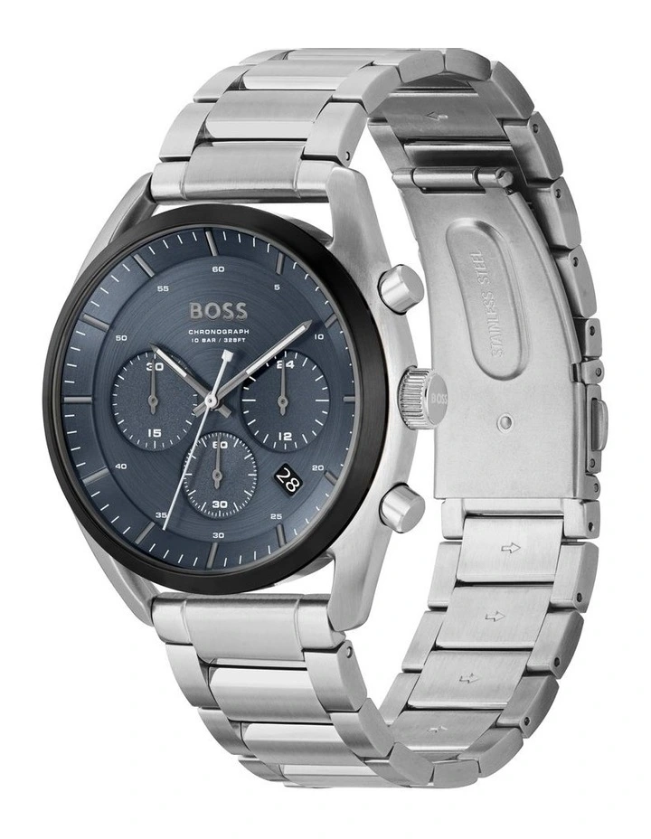Top Stainless Steel Watch in Blue