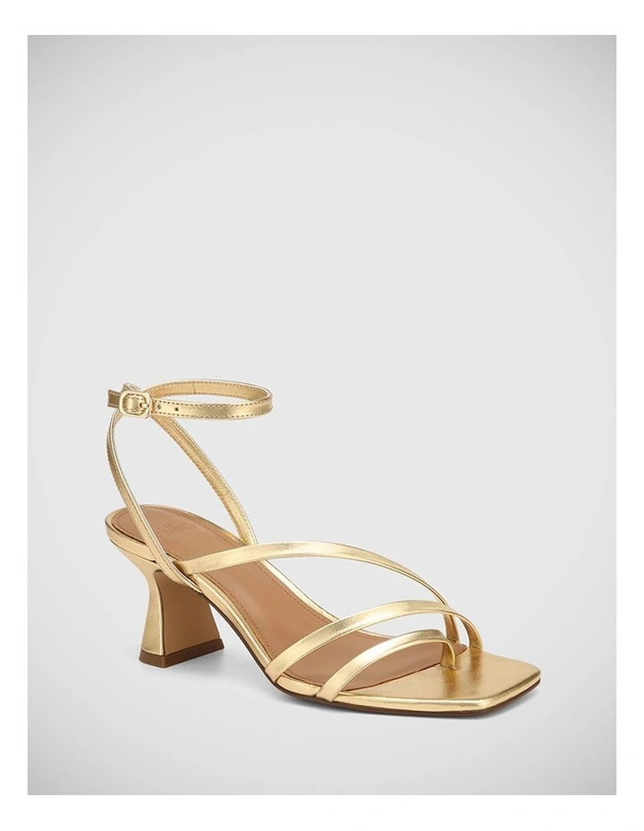 Maeve Leather Sandal in Gold