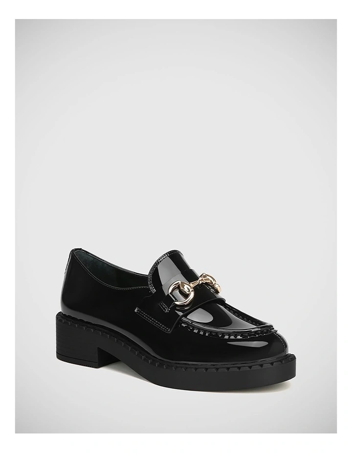 Carsen Patent Leather Loafer in Black