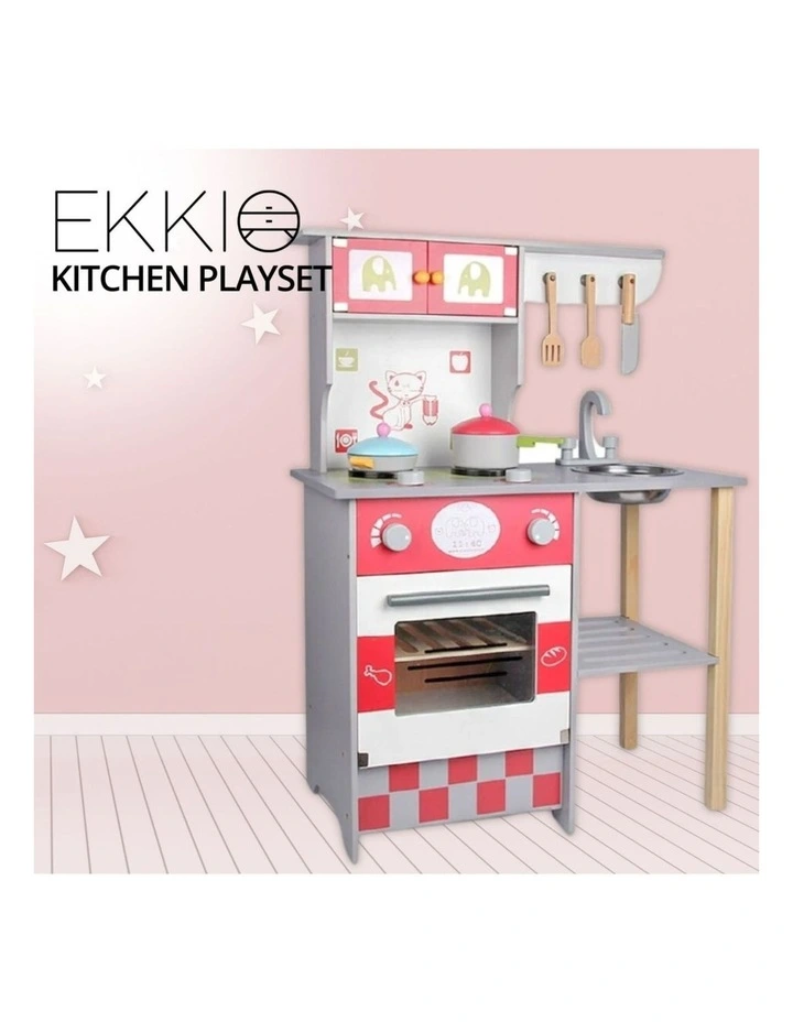 Wooden European Style Kitchen Playset