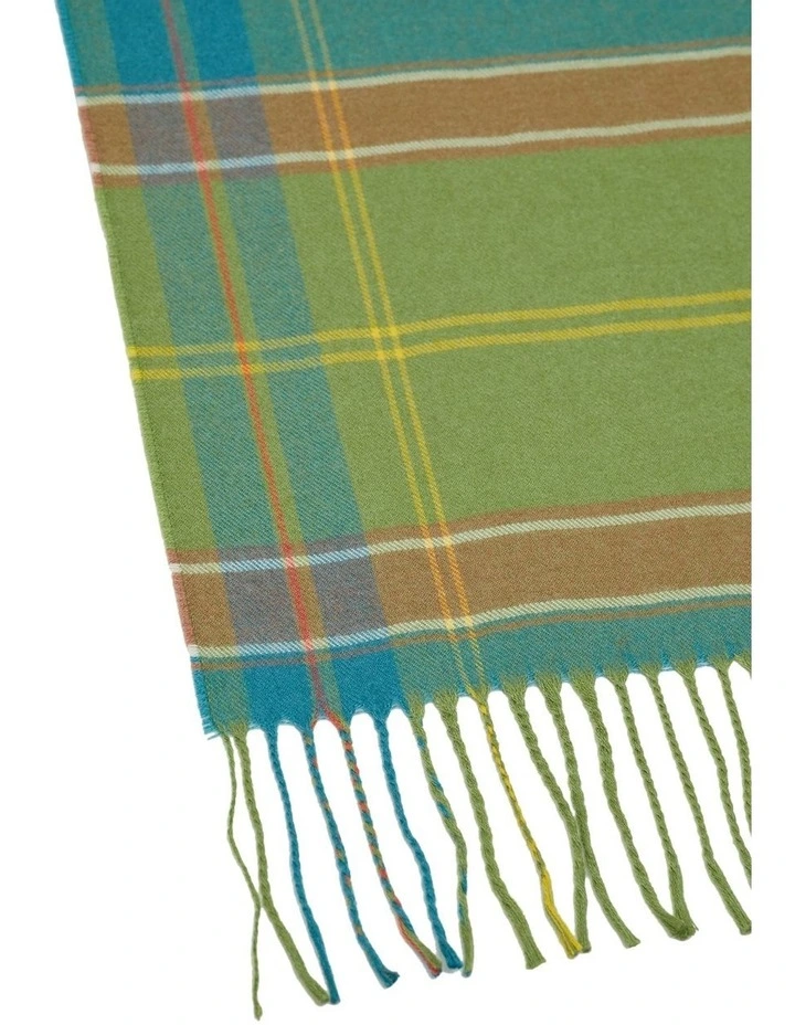 Madden Multi Check Scarf in Blue