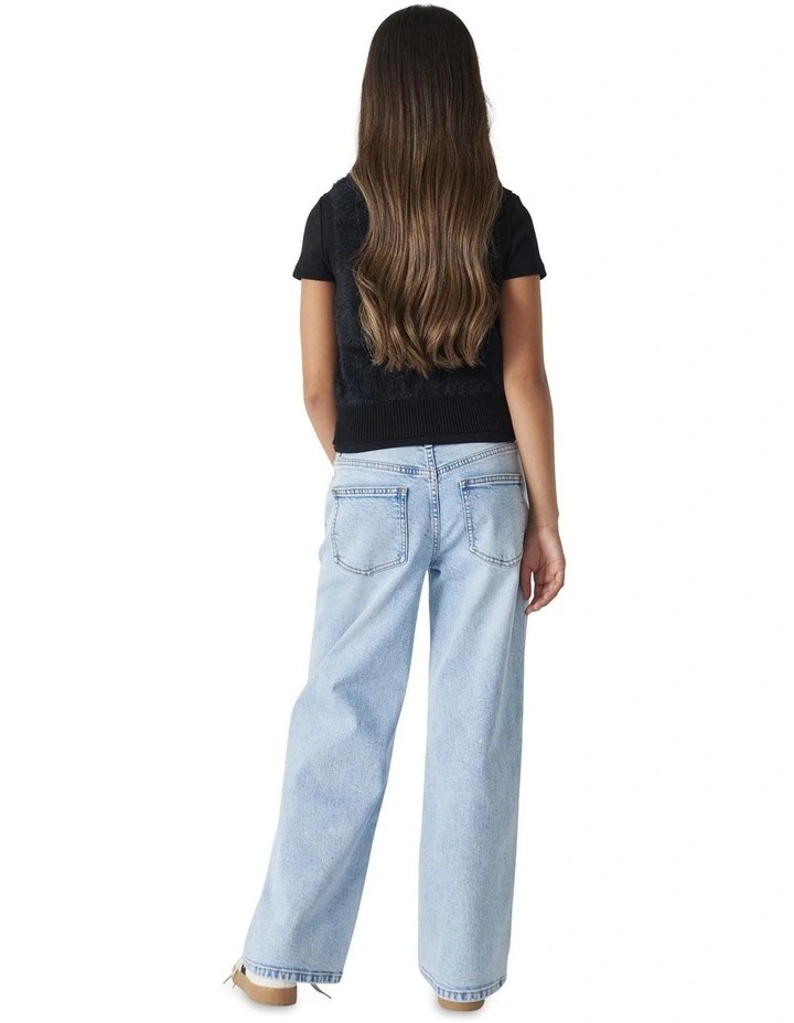 Lucy Fluffy Crop Top in Black