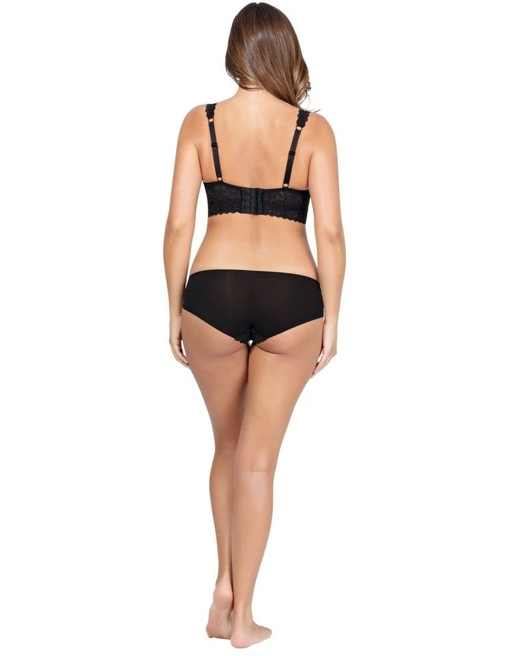 Adriana Wirefree Full Bust Lace Bralette in Black