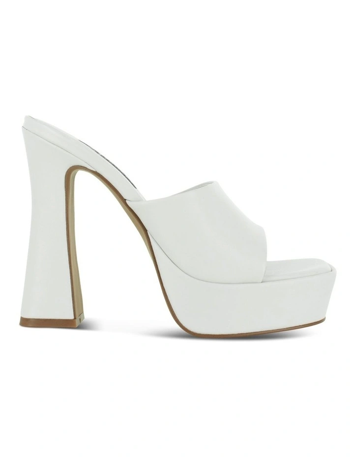 Tillee Heeled Mules in Marzipan