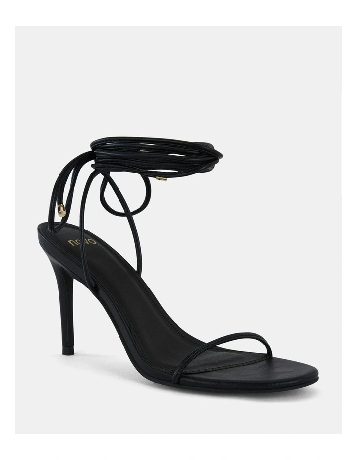 Mantova Heeled Sandal in Black