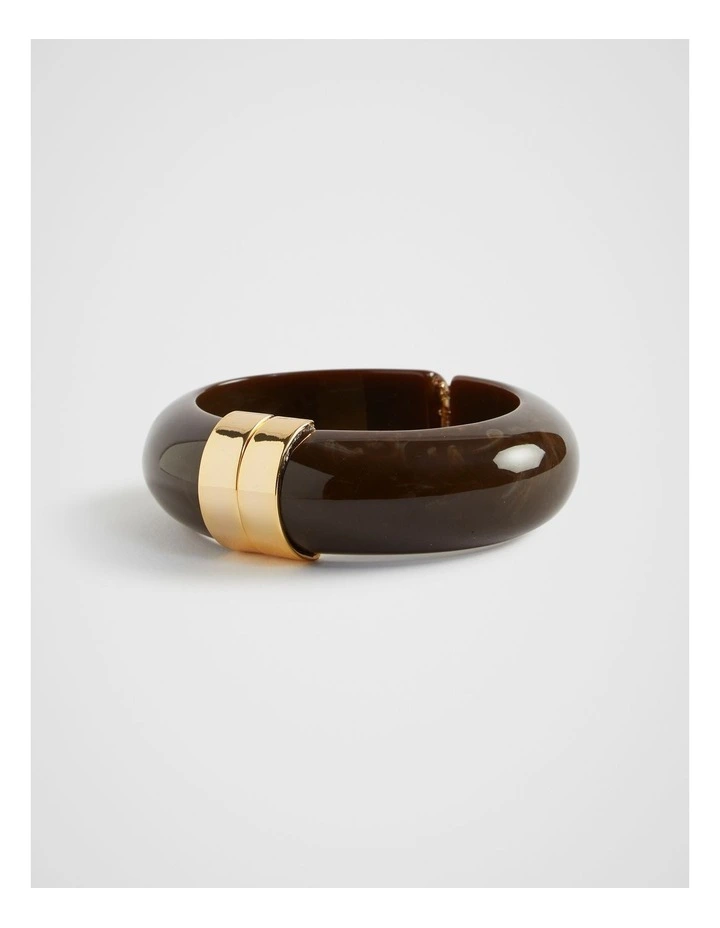 Resin Bangle in Dark Espresso