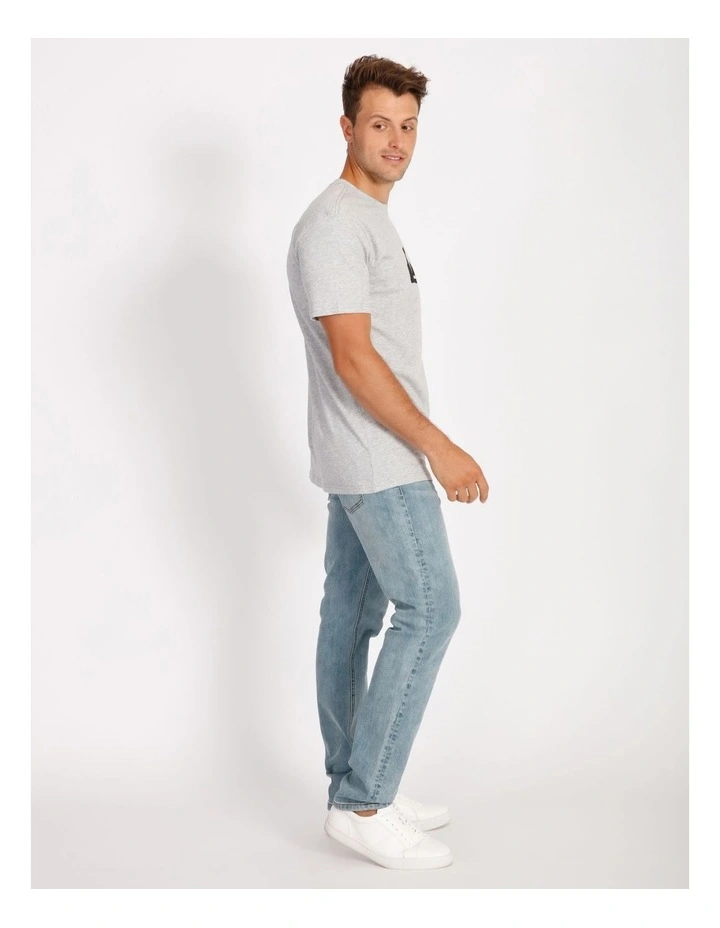Comp Logo Short Sleeve Tee in Grey Heather