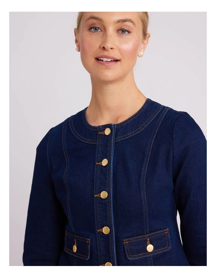 Taylah Denim Jacket in Indigo
