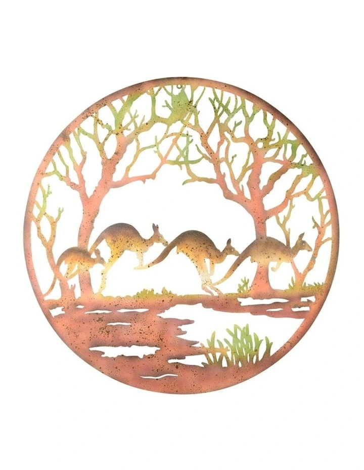 Laser-Cut Kangaroo Wall Art in Multi
