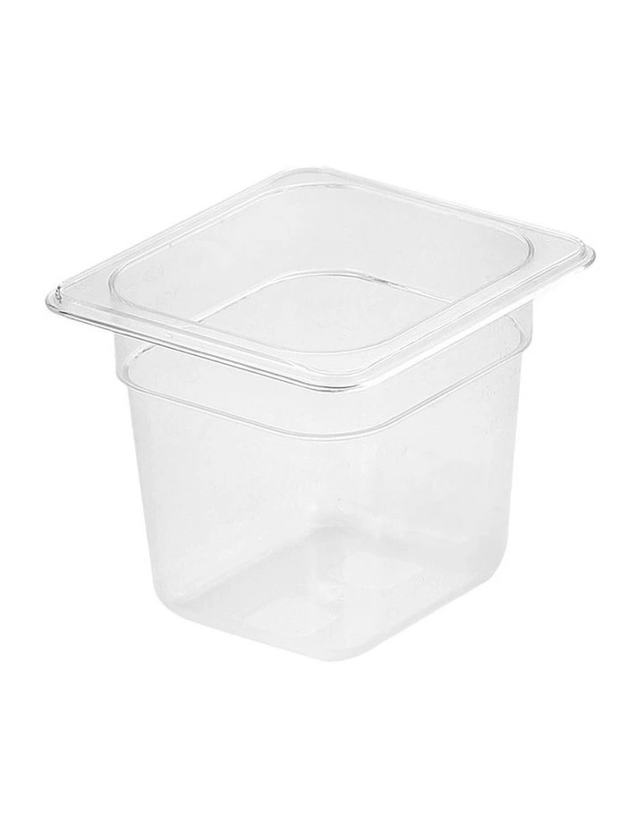 Gastronorm Pan 1/6 Food Tray 150mm in Clear