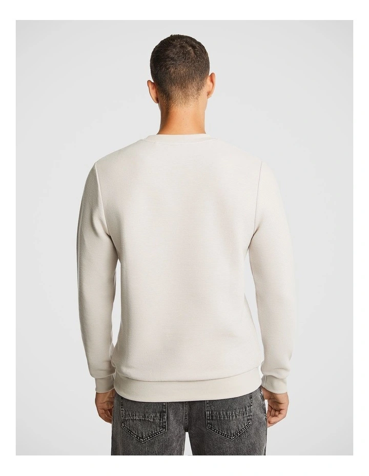 Brady Crew Sweatshirt in Natural