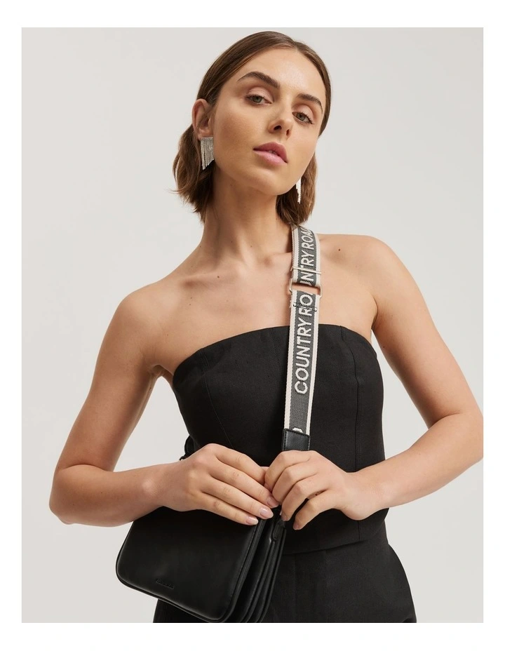 Tri Crossbody Bag in Black