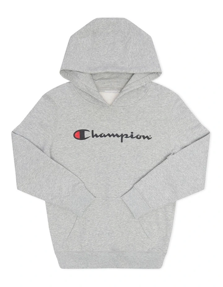 Script Hoodie in Grey