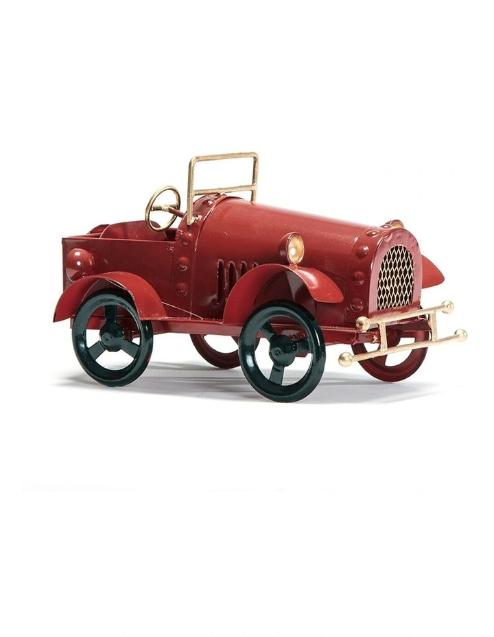 Vintage Decorative Car Ornament in Red