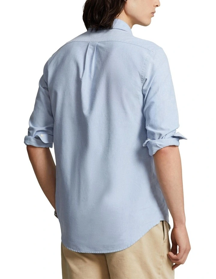 Classic Fit Polo Bear Oxford Shirt in Blue